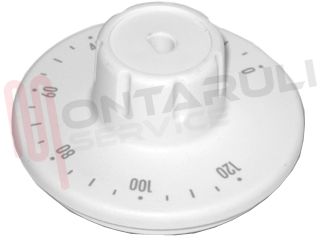 Immagine di MANOPOLA TIMER BIANCA SERIGRAFATA ORIGINALE