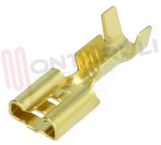 Immagine di FASTON FEMMINA APERTO DA 1-2.5MMQ 6,3X0,8MM