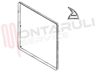 Immagine di GUARNIZIONE PORTA FORNO 4 LATI MAXI 560X325MM. REX 4L+8G
