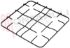 Immagine di GRIGLIA 4 FUOCHI PIATTINA 445X420MM. NERA TECNOGAS