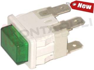 Immagine di INTERRUTTORE LUMINOSO VERDE 3 CONTATTI ORIGINALE