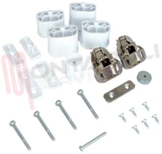 Immagine di KIT INSTALLAZIONE CERNIERE PORTELLONE LAVATRICE CANDY HOOVER