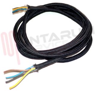 Immagine di CAVO TIGRATO 4X0.75MMQ. L=2MT. NERO