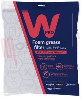 Immagine di FILTRO CAPPA UNIVERSALE ANTIGRASSO RIL.DI SATUR. 470X970MM.