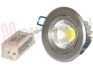Immagine di FARETTO INCASSO LED 5W 240V 4000°K ORIENTABILE SILVER