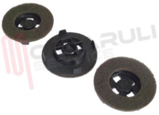Immagine di KIT 3 PZ. SPAZZOLA FIBRA NERA LUCIDATRICE