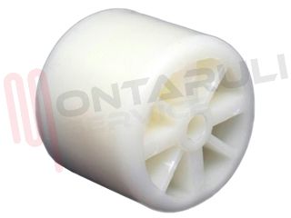 Immagine di RUOTA STAFFA CERNIERA PORTA FRIGO Ø 38,5MM. LG ORIGINALE