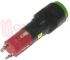 Immagine di INTERRUTTORE DA PANNELLO TASTO VERDE LED 12V