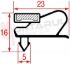 Immagine di GUARNIZIONE MAGNETICA 4L GRIGIA 1391X634MM. SEZ.1011