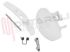 Immagine di KIT MANIGLIA OBLO' BIANCA (SIGMA) RIM 50269564006 ORIGINALE