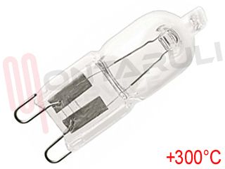 Immagine di LAMPADA ALOGENA 25W G9 230V 300°C FORNO OVEN CHIARA OSRAM
