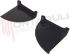 Immagine di GUIDE SUPPORTI VETRO FRONTALE CAPPA DX+SX NERI