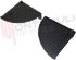 Immagine di GUIDE SUPPORTI VETRO FRONTALE CAPPA DX+SX NERI