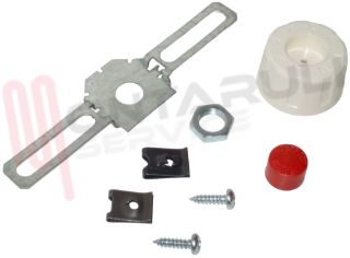 Immagine di MANOPOLA TERMOSTATO DIAM.6MM. + TASTO ROSSO + STAFFA
