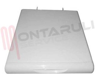 Immagine di COPERCHIO COMPLETO LAVATRICE BIANCO 400X450MM. ORIGINALE