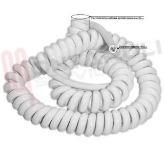 Image of CAVO ESTENSIBILE 3X0,75MMQ MT.10 BIANCO
