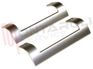 Immagine di KIT MANIGLIA FRIGO SILVER ARGENTO 2PZ. L=247MM. ORIGINALE