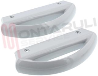Immagine di MANIGLIA FRIGO CONGELATORE KIT 2PZ. GRIGIO