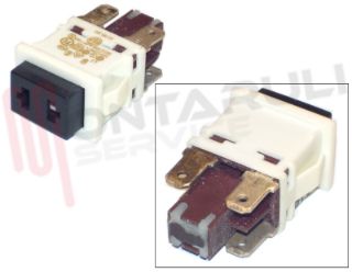 Image of INTERRUTTORE PUSH NERO TASTO C/ASOLA 19X13 BIPOLARE