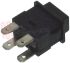 Immagine di INTERRUTTORE PUSH NERO TASTO C/ASOLA 19X13 BIPOLARE