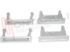 Immagine di KIT TASTO + FERMO TELAIO INOX CAPPA ORIGINALE
