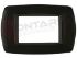 Image of PLACCA RETTANGOLARE 3 FORI NERA SERIE LIFE