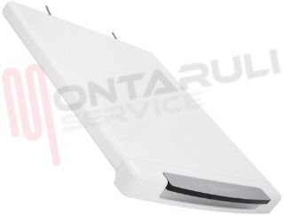 Immagine di COPERCHIO COMPLETO CON MANIGLIA LAVATRICE BIANCO 400X460MM.