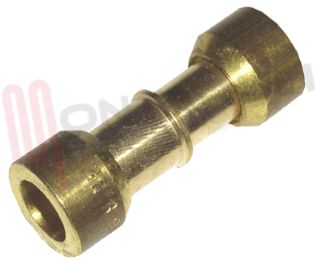 Image of RACCORDO LOKRING 8/6MM. OTTONE 8/6NRMS00 GIUNTO TUBO