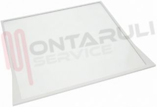 Immagine di RIPIANO IN VETRO CON BORDI IN PLASTICA 460X430MM. ORIGINALE