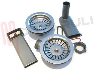 Immagine di GRUPPO SCARICO BKT 3"1/2 C/ TROPPO 2 VASCHE ORIGINALE
