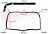 Image of GUARNIZIONE PORTA FORNO 4 LATI 670X320MM. INTERA 4L+2G ORIG.